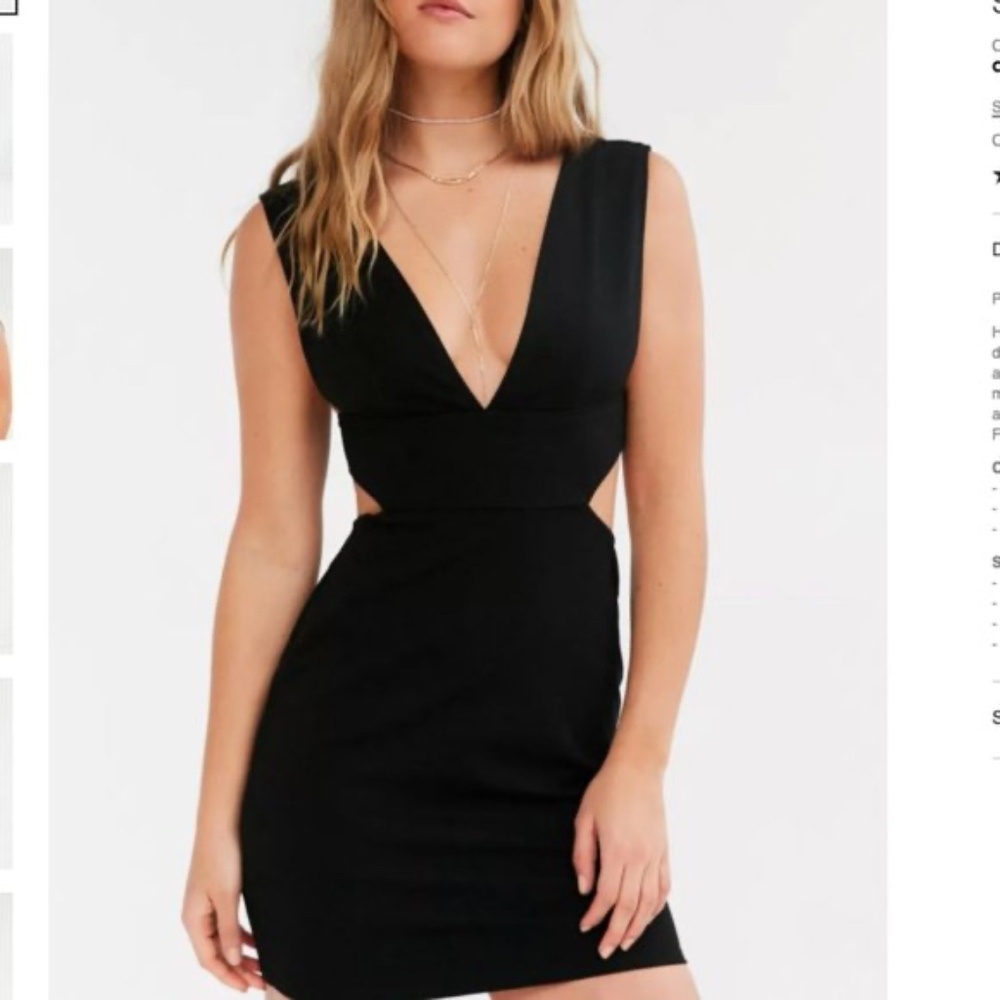 Urban Outfitters Black Cocktail Dress